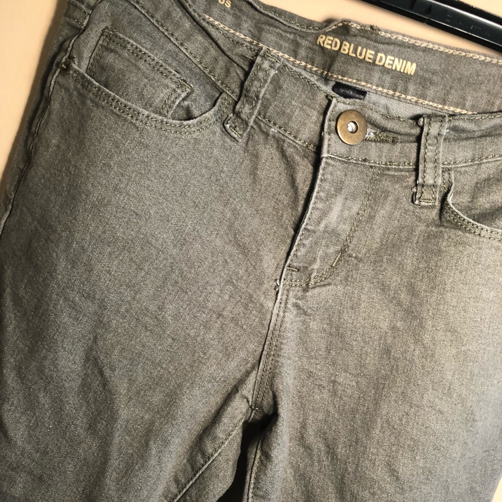 Olive Skinny Jeans (lightly worn)